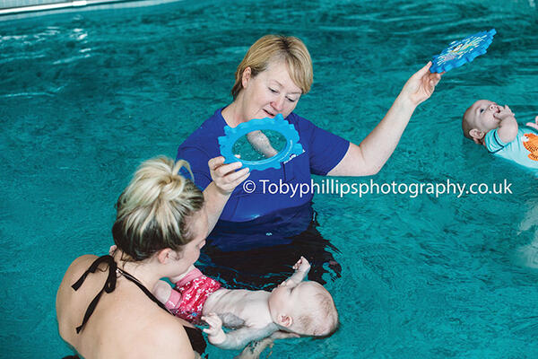 Sharon teaching at Horsham Swim School