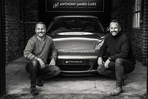 Daniel and Nick Hall at Anthony James Cars  Daniel and Nick Hall at Anthony James Cars