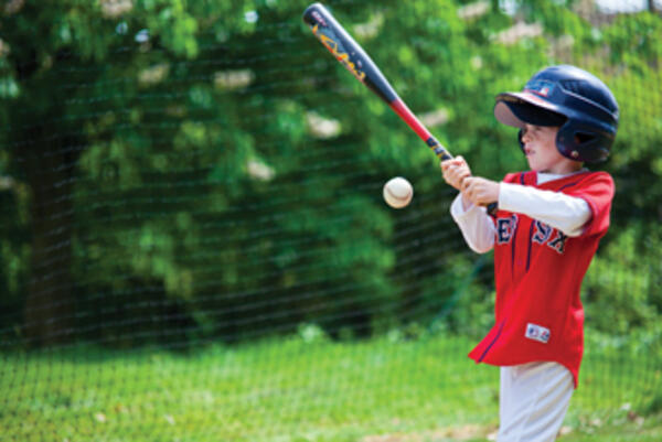 Action from the Baseball Club fun day