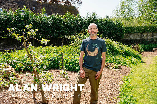 Tony Cook at the new Wildlife Garden (©AAH/Alan Wright)