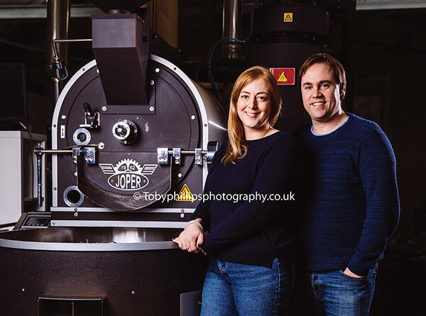 Bradley and Amelia at Horsham Coffee Roaster