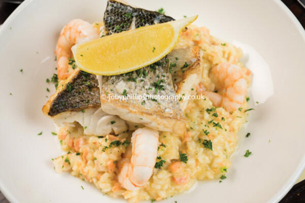 Seabass at The Countryman Inn, Shipley