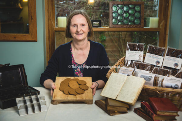 Lesley Ward with the Regency Gingerbread