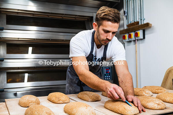 Ben Lines at Gwyn's Bakery