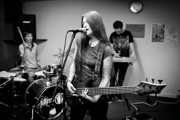 Kat at rehearsals Kat at rehearsals