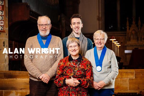 Richard Symonds, Jill Elsworthy, Luca Imperiale and Margaret Symonds of Horsham Music Circle (©AAH/Alan Wright)