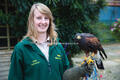Volunteer Nikki at Huxley's Bird of Prey Centre