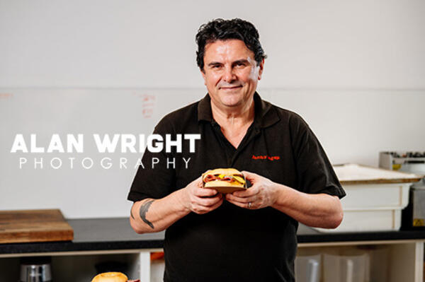 Tino with a freshly-baked bagel (©AAH/Alan Wright) Tino with a freshly-baked bagel (©AAH/Alan Wright)