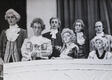 John (second left) in a drama production at Collyer's