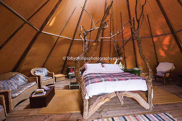 Little Owl Tipi at Knepp Campsite