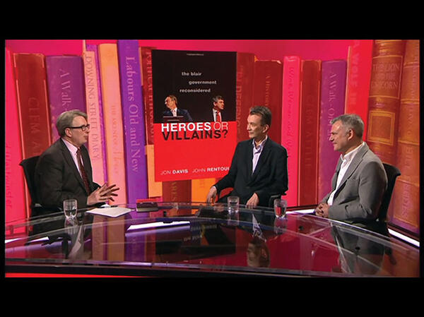 Mark presenting Book Talk on BBC Parliament Mark presenting Book Talk on BBC Parliament