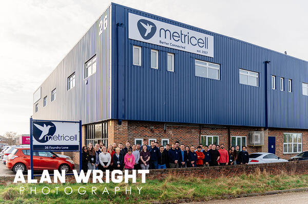 Staff at Big Blue, Metricell’s headquarters in Horsham (©AAH/Alan Wright)