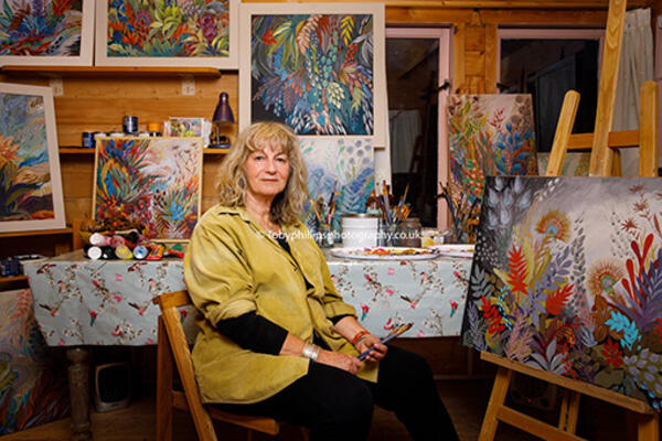 Horsham artist Pam Clarke