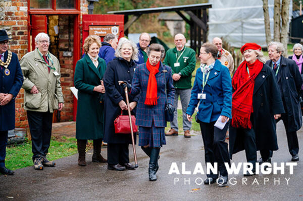 The Princess Royal enjoyed a tour led by Amberley Museum Director Katrina Burton (©AAH/Alan Wright) The Princess Royal enjoyed a tour led by Amberley Museum Director Katrina Burton (©AAH/Alan Wright)