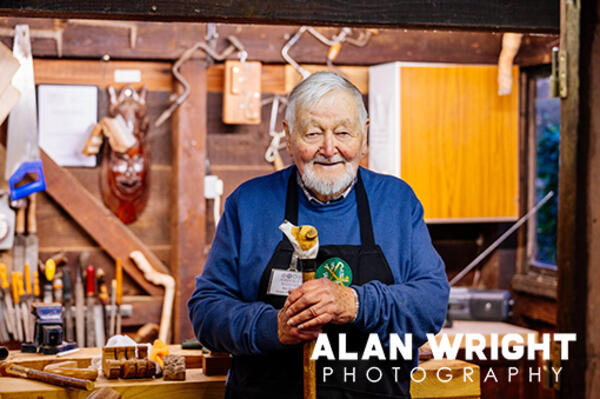 Ken Wood hand-crafted a walking stick for the Princess Royal  (©AAH/Alan Wright) Ken Wood hand-crafted a walking stick for the Princess Royal  (©AAH/Alan Wright)