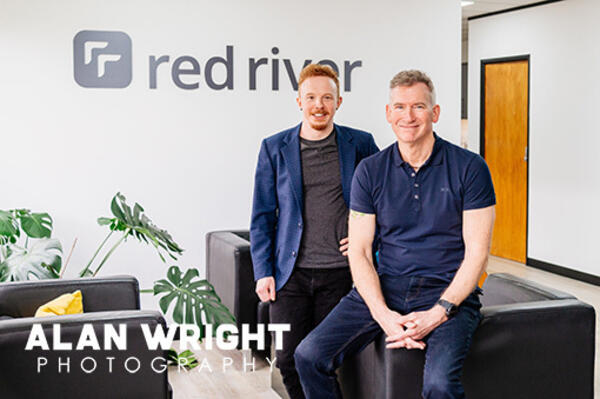 Kieren and Simon at Red River Software (©AAH/Alan Wright)