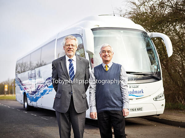 David Coster and Mark Anderson with the two coaches