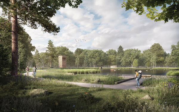 CGI interpretation of how Rookwood could look (Courtesy of Horsham District Council)