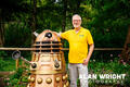 Andrew Edwards, President of Horsham Rotary, with a Dalek brought to the event by Jack Lane (©AAH/Alan Wright)