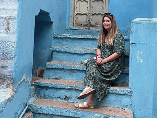 Siân in the blue city of Jodhpur Siân in the blue city of Jodhpur