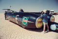 Filming the Thrust SSC land speed record attempt (pictured on a test run in the Jordanian desert in 1997) Filming the Thrust SSC land speed record attempt (pictured on a test run in the Jordanian desert in 1997)