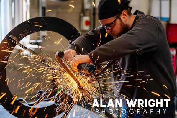 Metal fabricator Billy at Tyson London (©AAH/Alan Wright) Metal fabricator Billy at Tyson London (©AAH/Alan Wright)