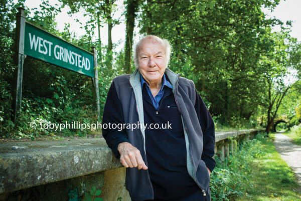 Ken Bartlett at West Grinstead Station Ken Bartlett at West Grinstead Station