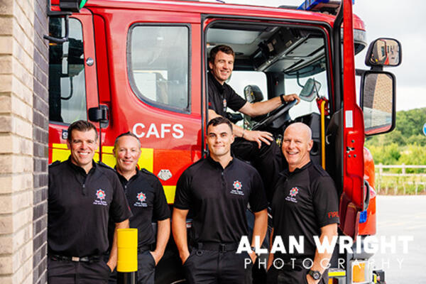 Red Watch were the first crew to respond to an incident from the new Horsham Fire Station (©AAH/Alan Wright)